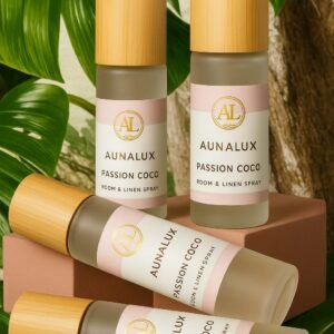 Coco Passion Room and Linen Spray luxury coconut home fragrance bottle